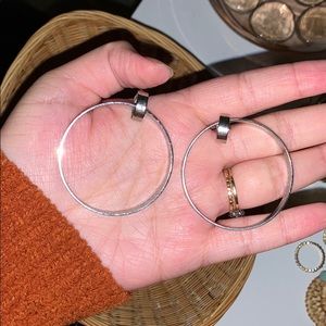 Silver hoops